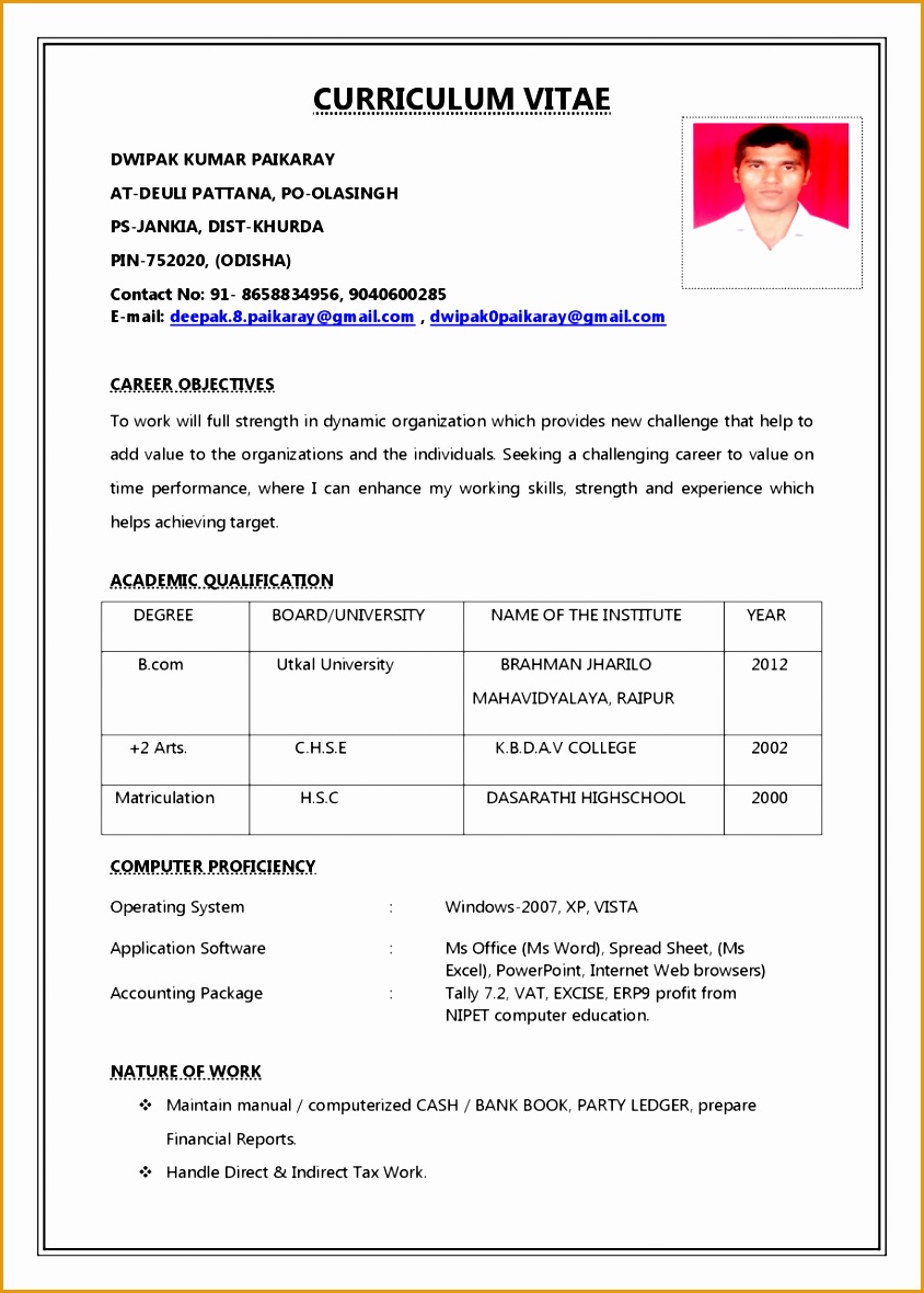 how to create resume for job