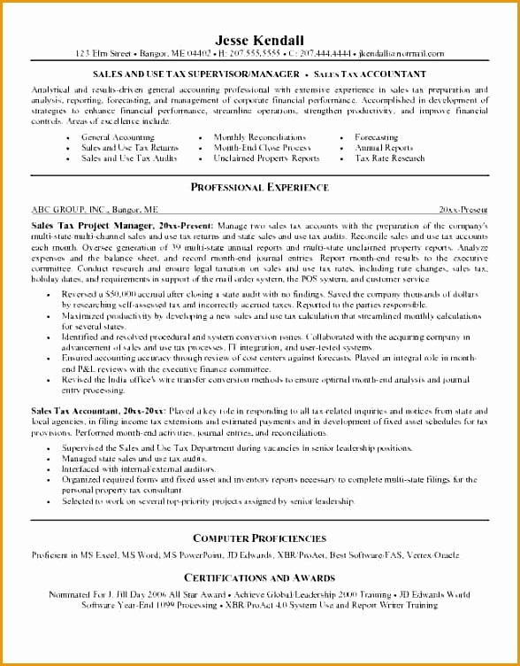 accountant resume word format752588