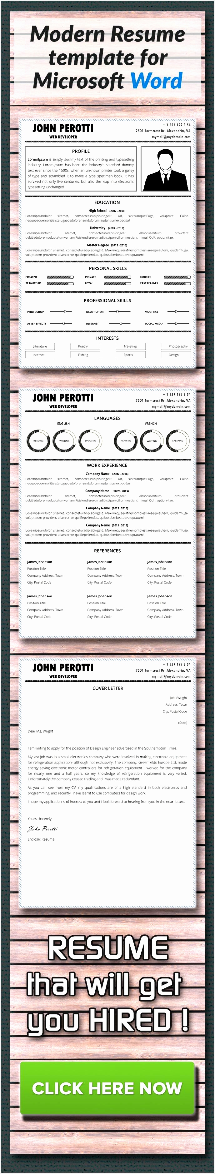 Awesome 35 Best Cv Resume Templates In Ms Word Pinterest Interests Resume3758688