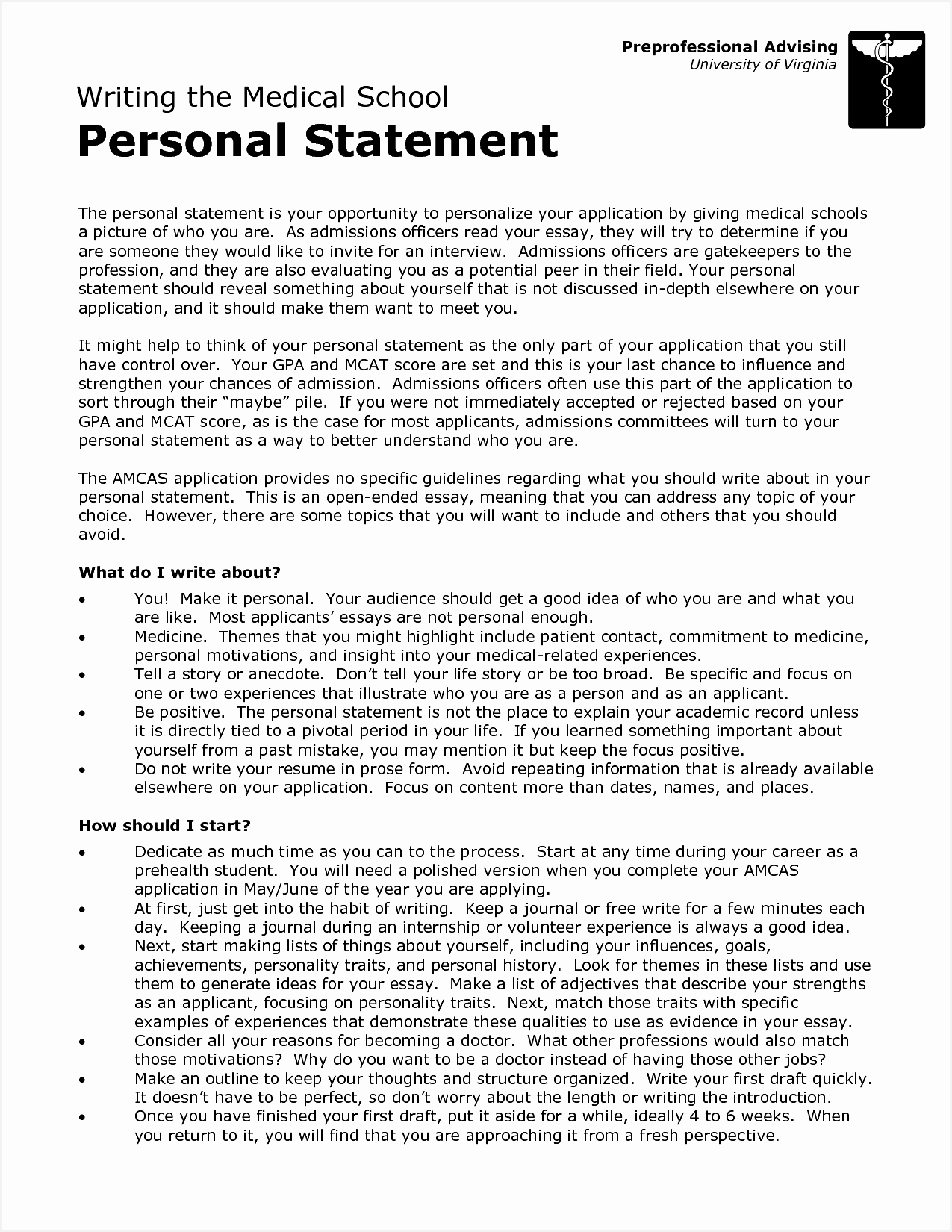 write a personal statement for a cv
