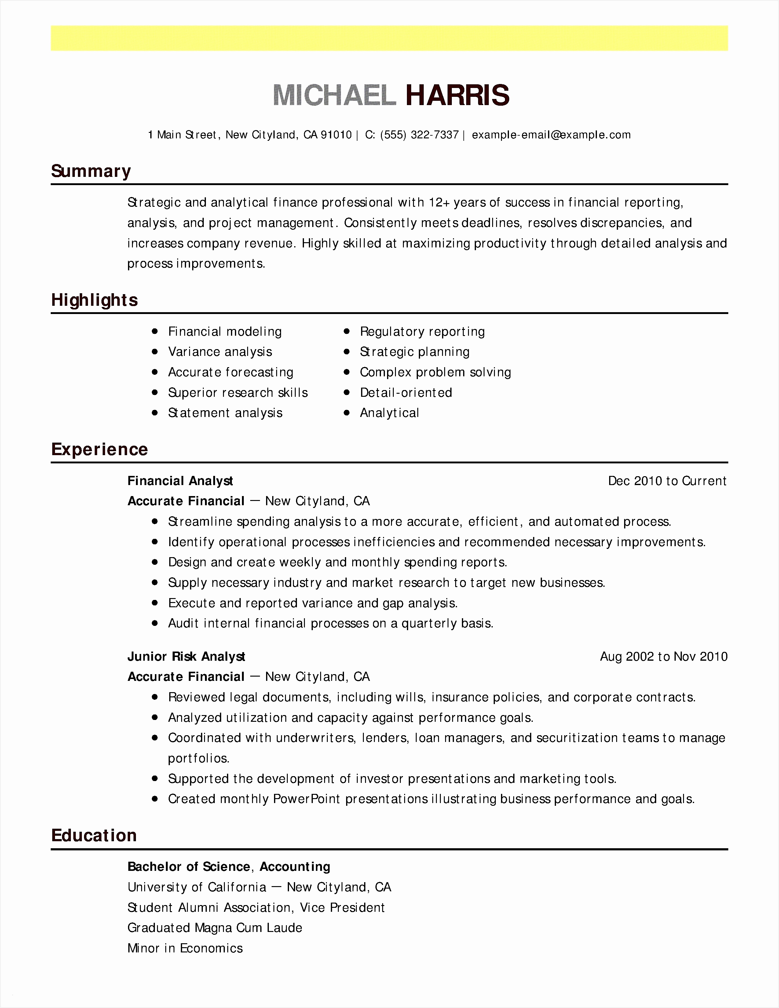 Resume Template Basic New Basic Resume Objective Fresh Resume Sample33002550