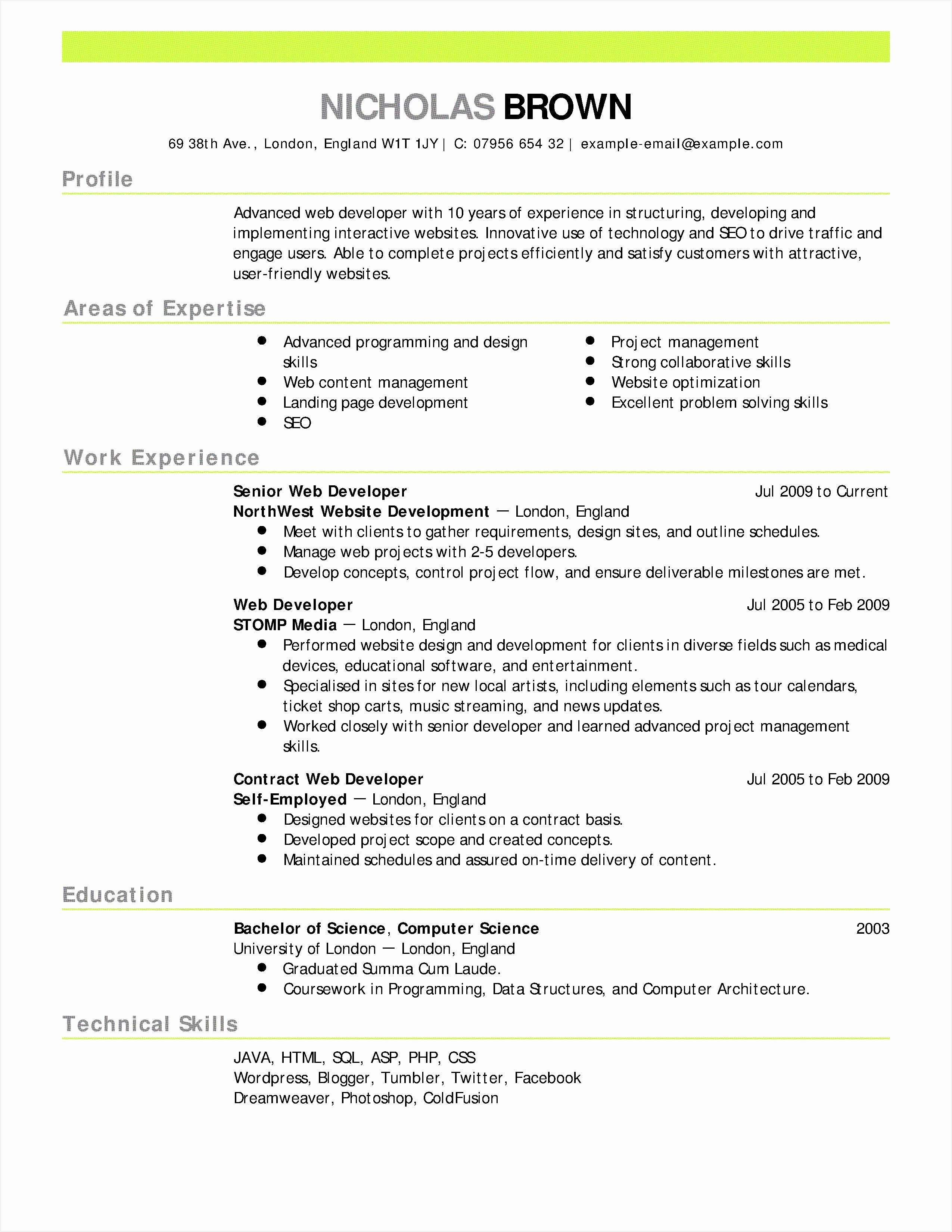 Date Birth format In Resume Unique Professional Job Resume Template Od Specialist Cover Letter Lead33002550