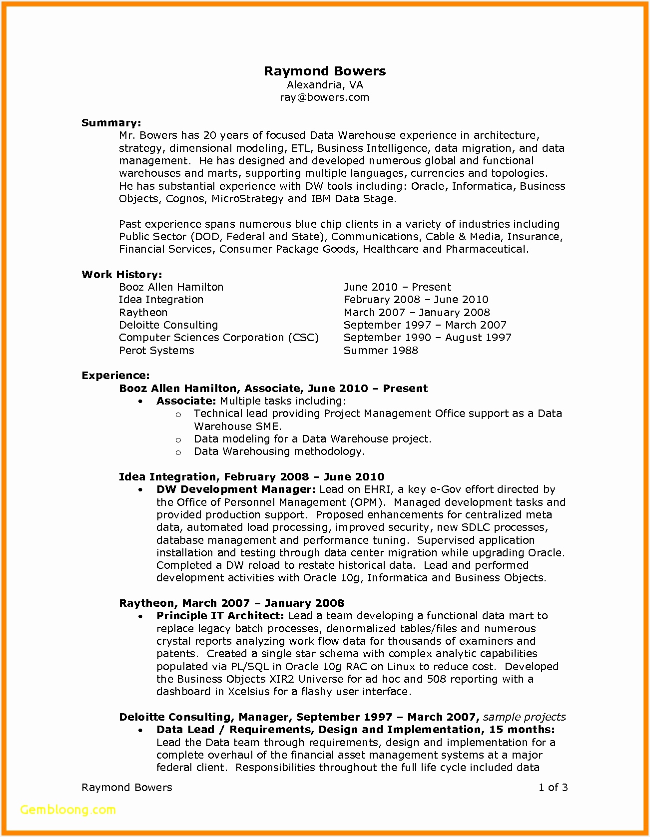 Resume Template Free Word New Od Information16761301