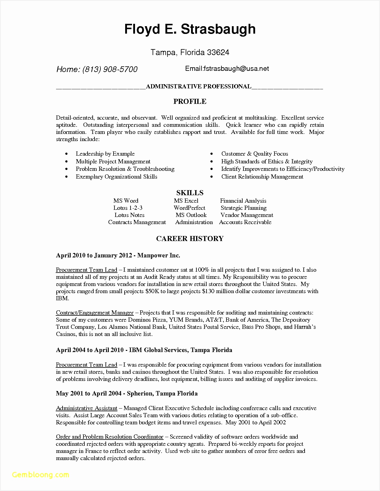 Administrative Support Resume Sample Download Administrative assistant Resume Template Od Specialist Cover16501275