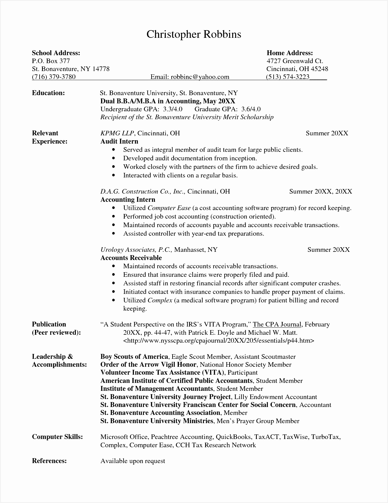 Resume For Accounting Internship Updated Unique Resume Sample Doc Best Resume Doc 0d Resume Sample Doc16501275