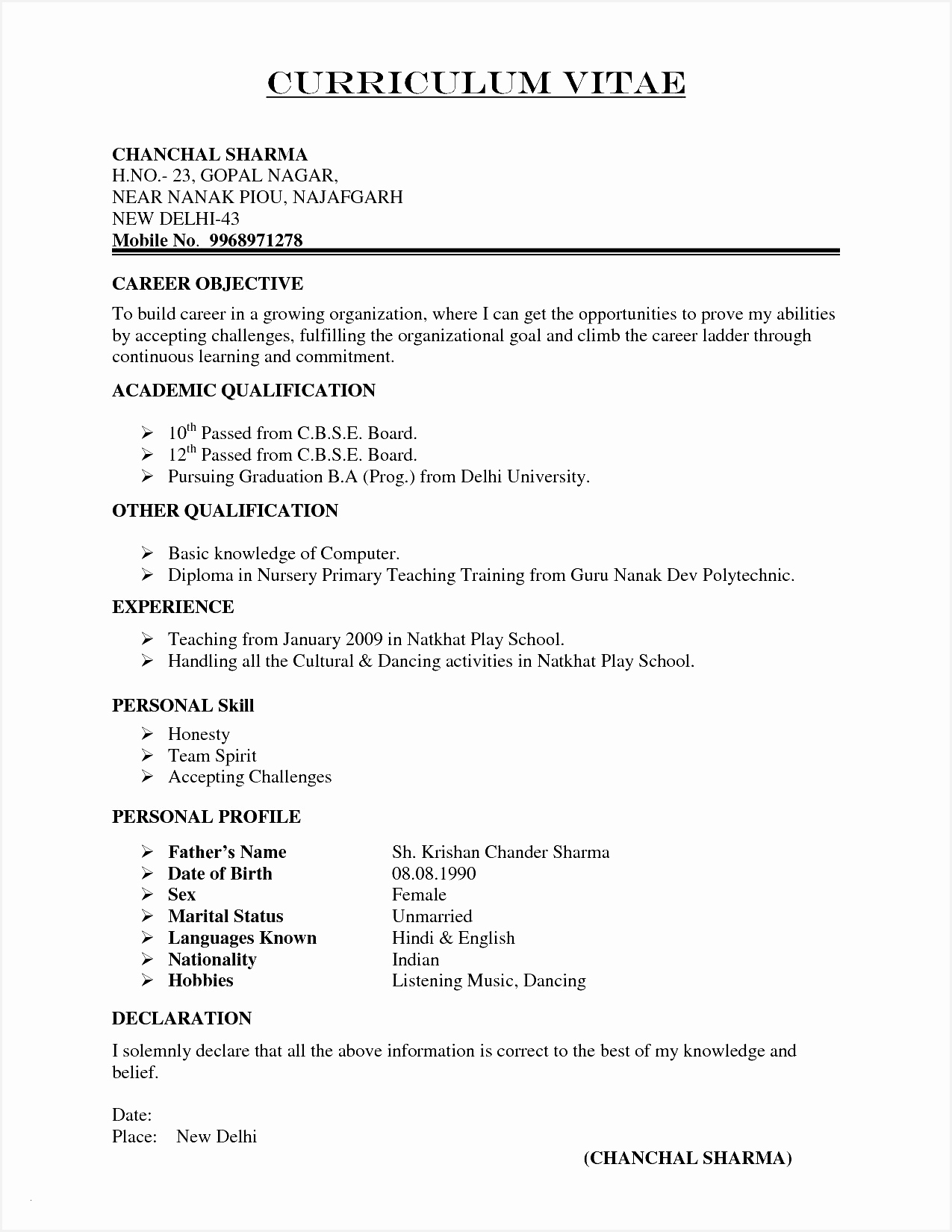sample of professional resume best of most updated resume format fresh i pinimg 1200x da 0d16501275
