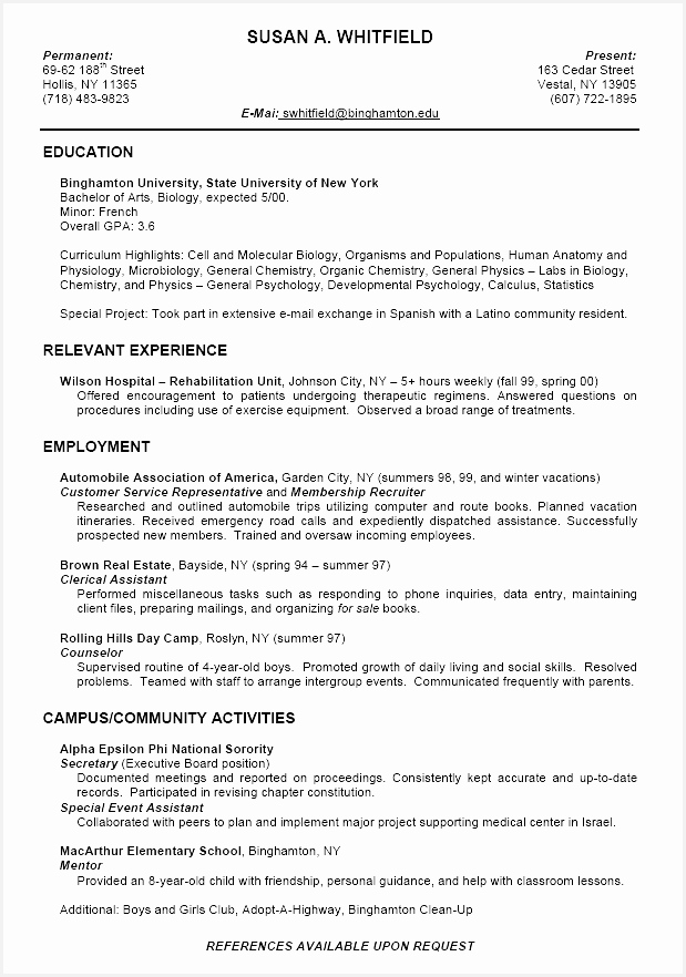 Creative Resume Templates Inspirational Example A Resume Fresh Student Resume 0d Wallpapers 42 Awesome882619