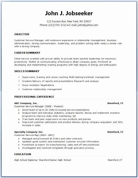 Basic Resume Template Nuvo Entry Level Download Creative Design Job 723564hcft