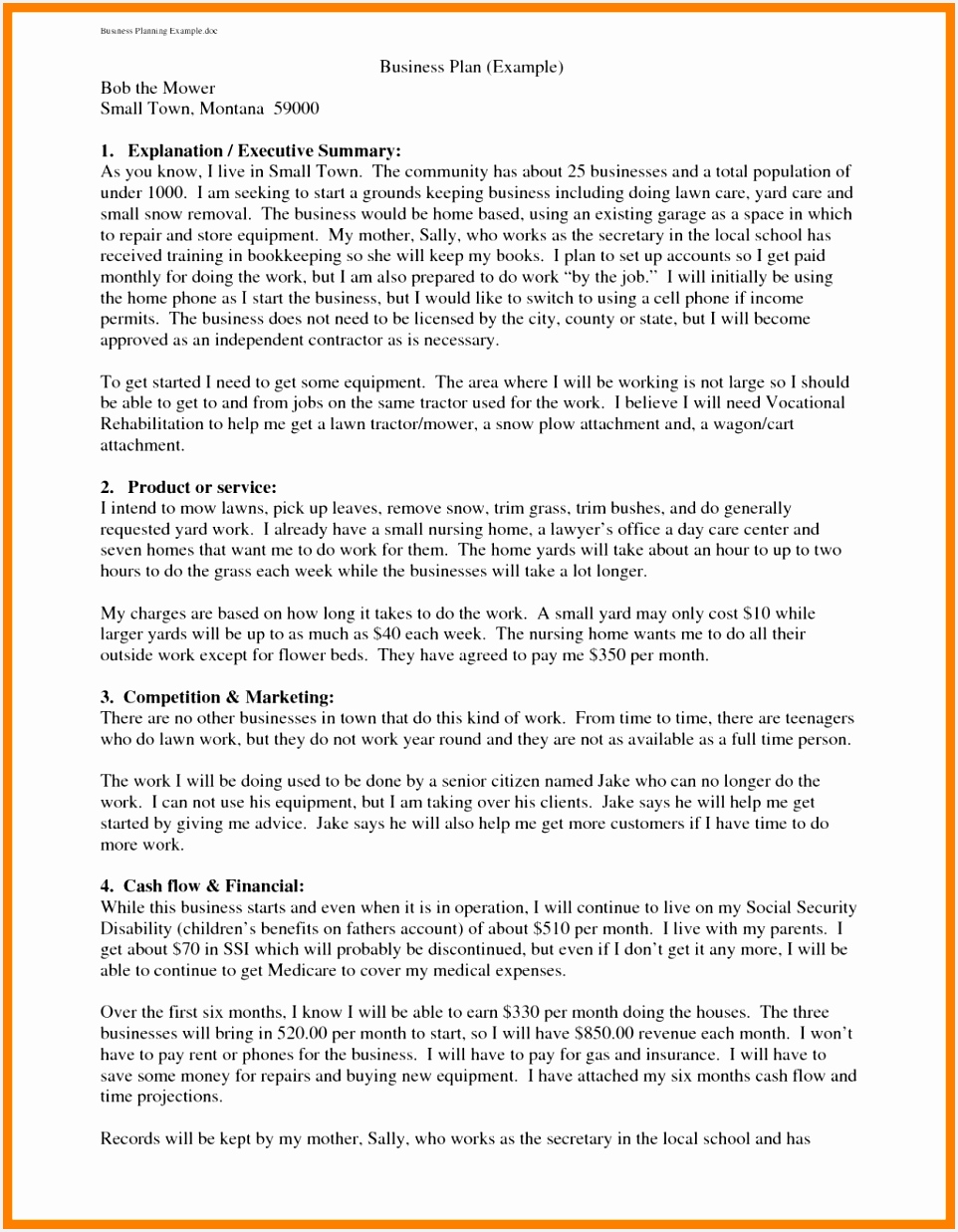 Small Business Plan Template Pdf Resume How To Write Good Make Example Simple A Sample 1237962ztwbe