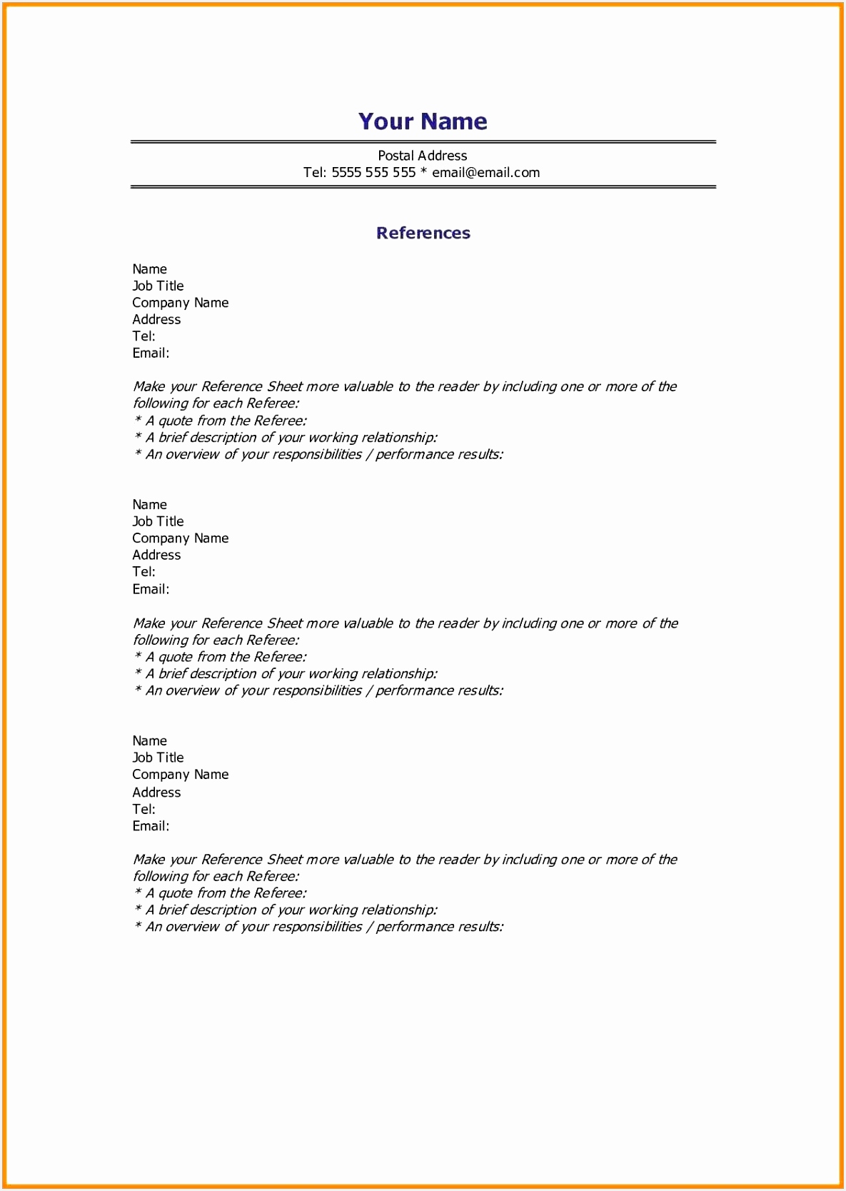 Reference Sheet For Resume Template 16681185dwFzw