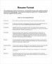 Free 21+ Professional Resume Formatting