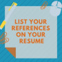 Best 22+ Resume And References