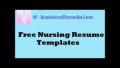 20+ Resume Template Nurse