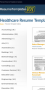 Health Care Resume Template