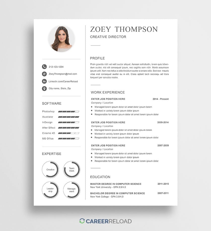 Download Free Resume Templates Free Resources For Job Seekers