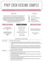Prep Cook Sample Resume